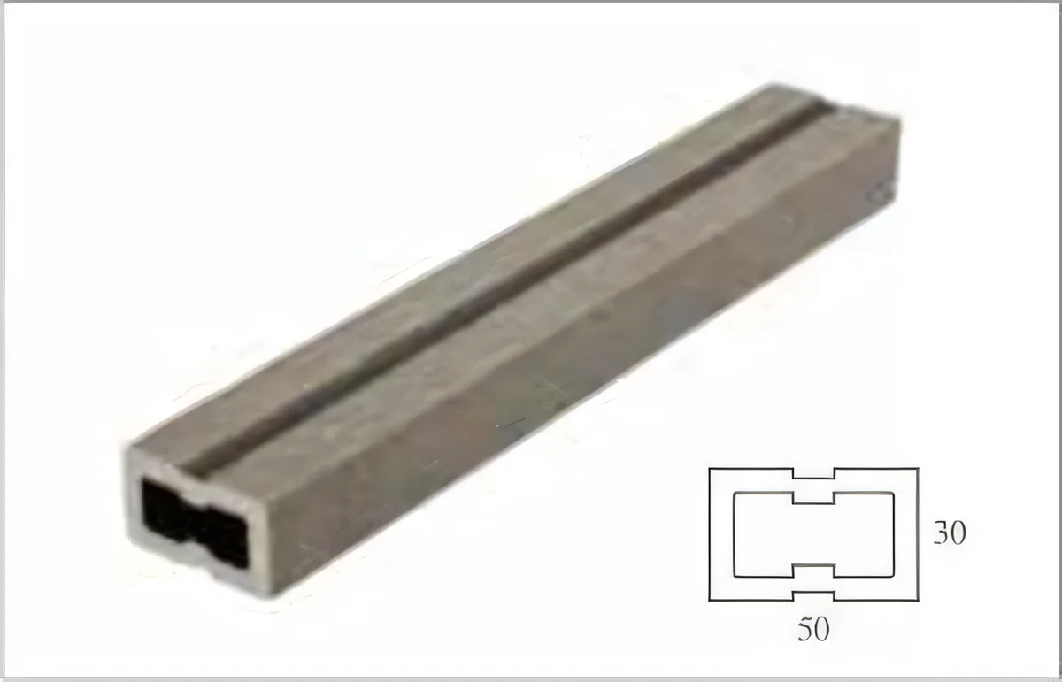 Rastrel de deck hueco 50 × 30