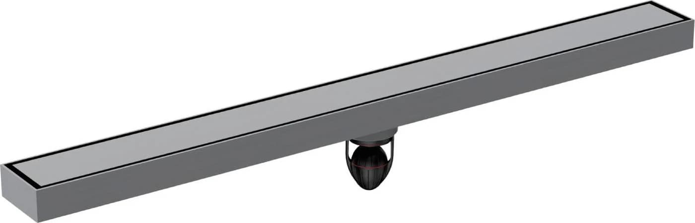 Canaleta de piso oculta de acero inoxidable para baldosa 55 × 600