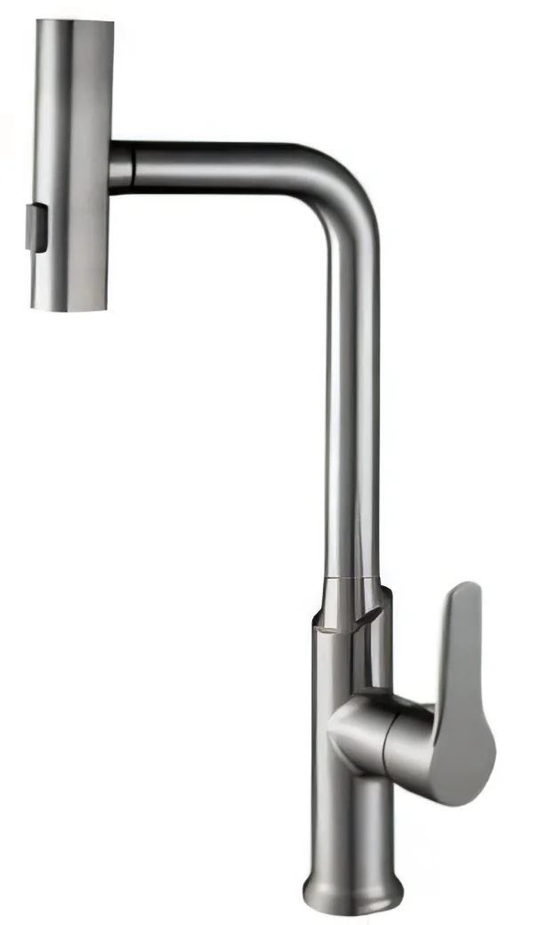 Grifería de cocina extraíble Pulgar con salida cascada