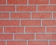 Panel metálico tallado ladrillo estándar rojo 38,3 × 400