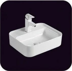 Lavatorio sobre mesada rectangular 51 × 40,5 × 14,5