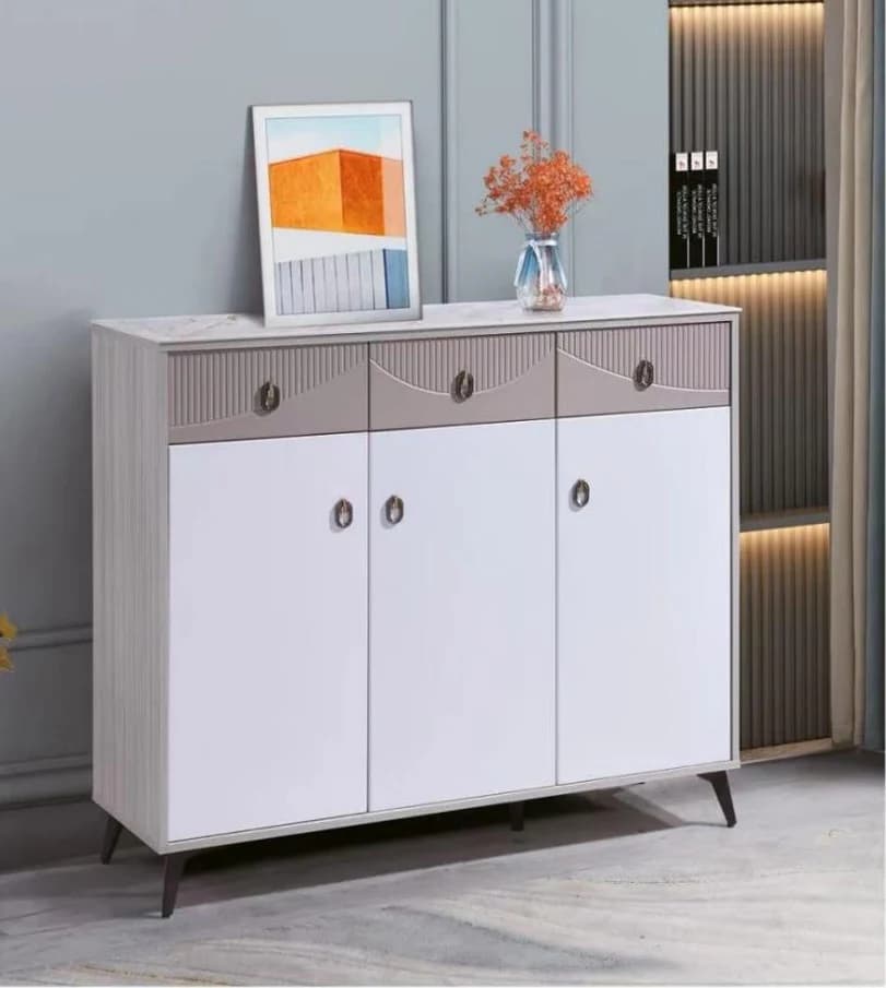Zapatero gris claro, 120 × 34 × 100 cm · modelo 02