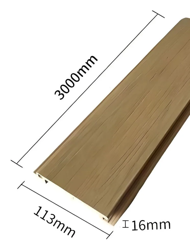 Panel de pared liso coextruido ASA 113×16 03