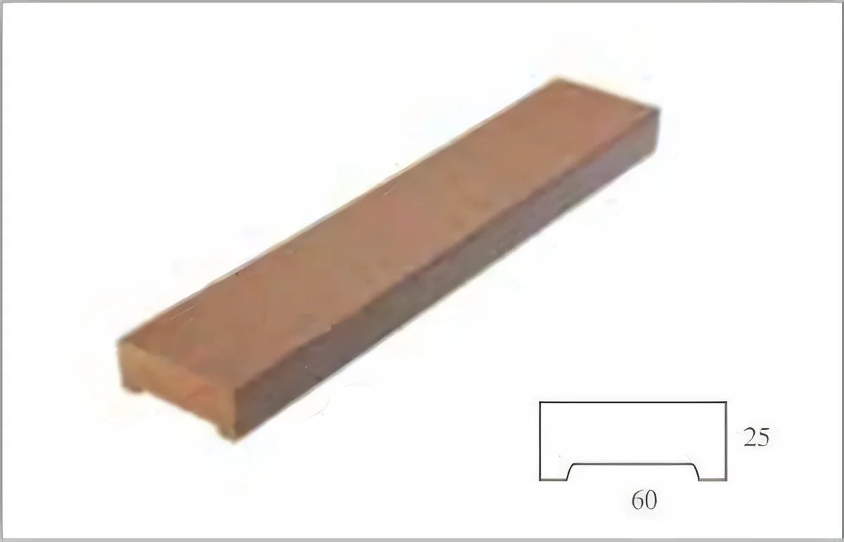 Rastrel de deck macizo 60 × 25