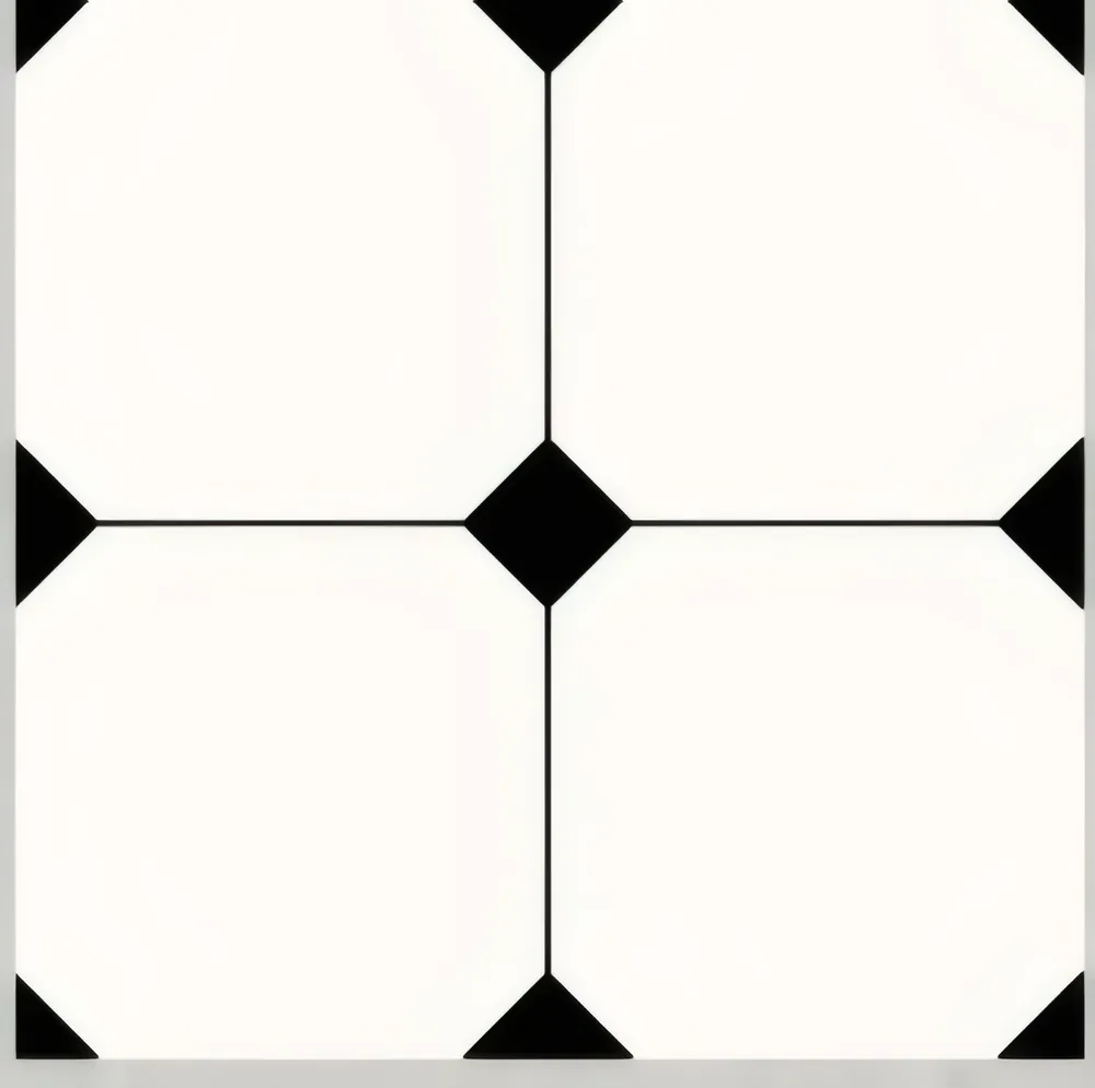 Porcelanato decorado cruz con rombo 40 × 40