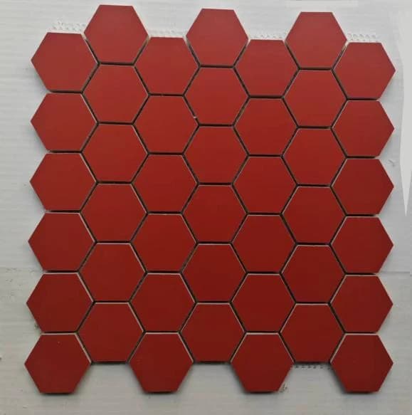 Mosaico hexagonal de color liso 30 × 30