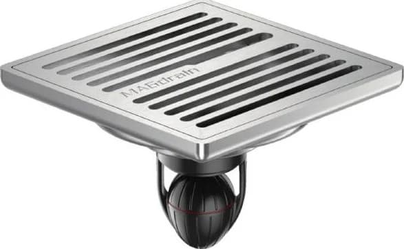 Rejilla de piso de acero inoxidable de ranuras paralelas 100 × 100