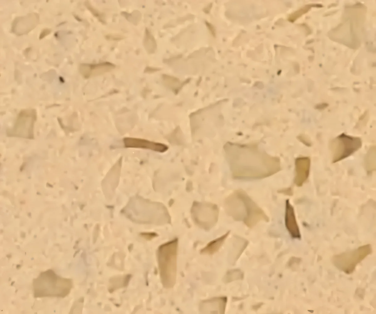 Cuarzo beige granulado con lascas
