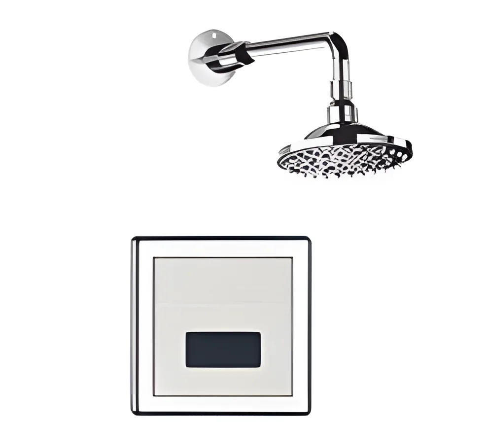 Válvula de descarga automática con sensor · con flor de ducha y placa de sensor