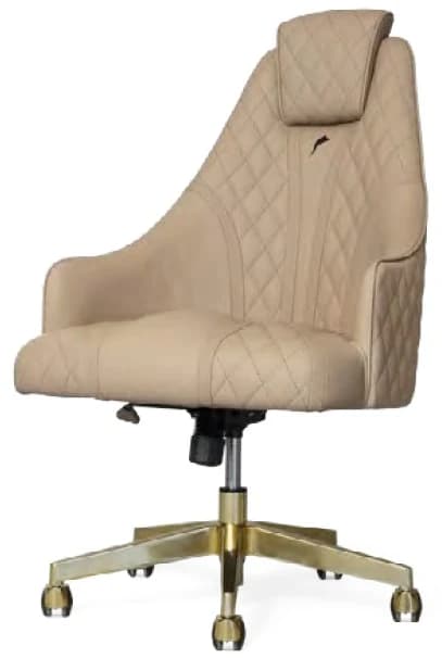 Silla Restituto · Silla de escritorio de respaldo alto capitoné 68 cm
