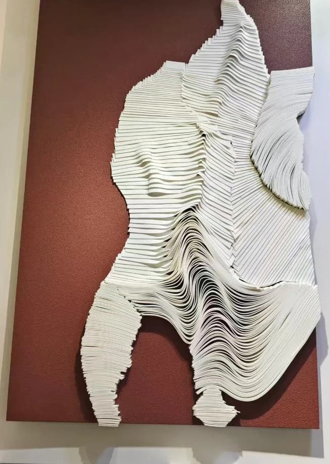Cuadro Lustre · Cuadro con relieve pintado a mano