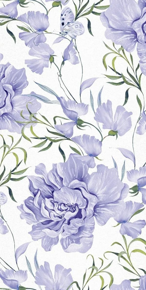 Revestimiento decorativo Floral acuarela 02