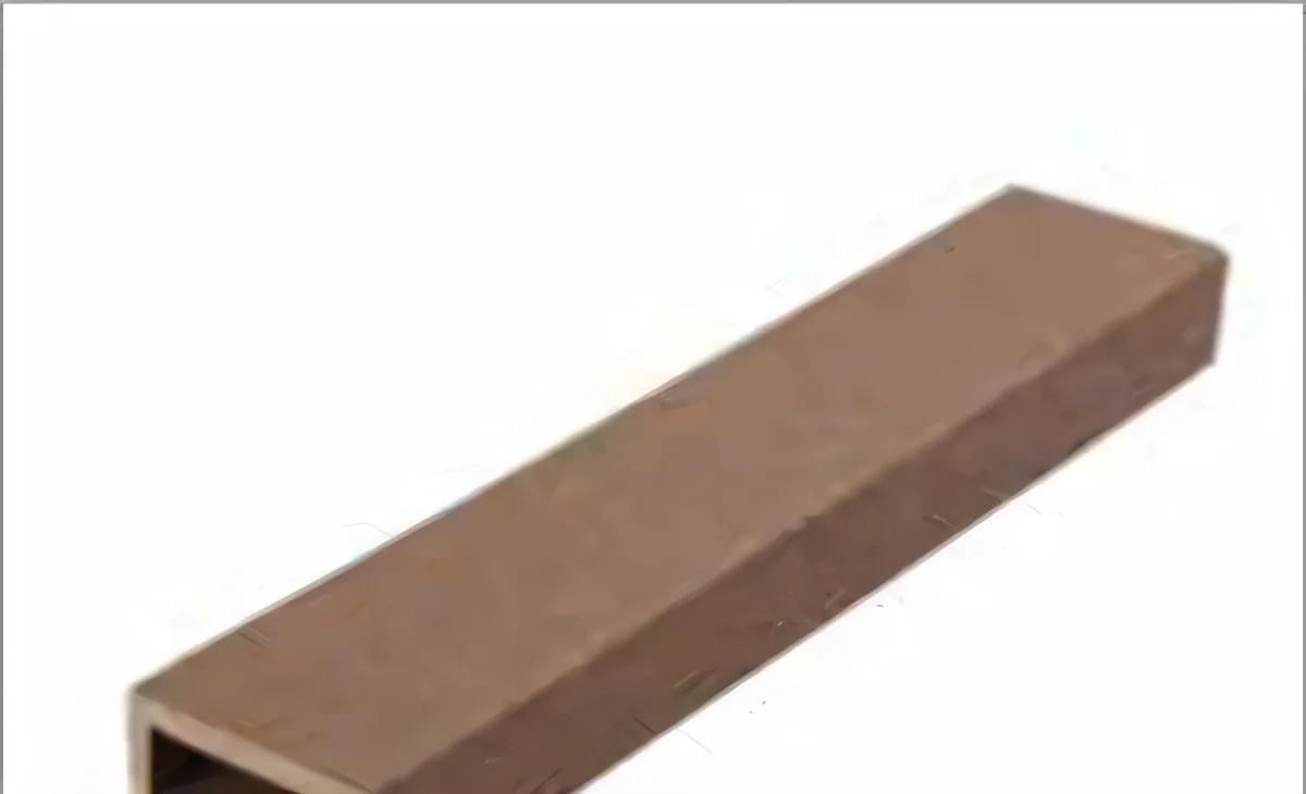 Perfil hueco de baranda y pérgola marrón 60 × 30