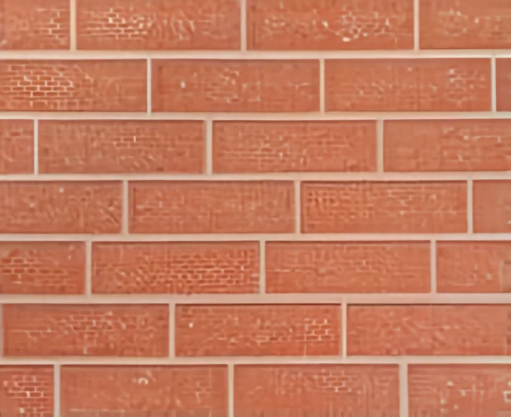 Panel metálico tallado ladrillo estándar rojo 38,3 × 400 · diseño 4