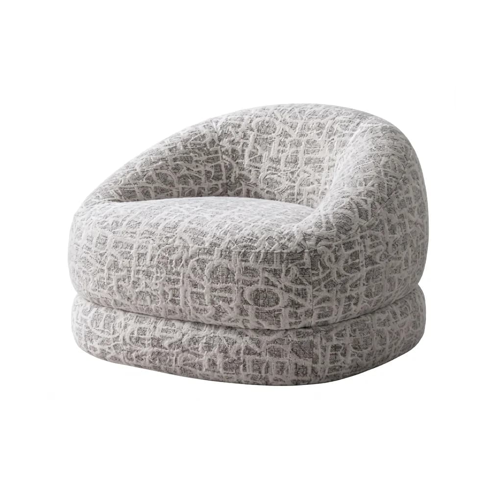 Sillón Cabo · Sillón giratorio redondo de una pieza 95 × 87 cm