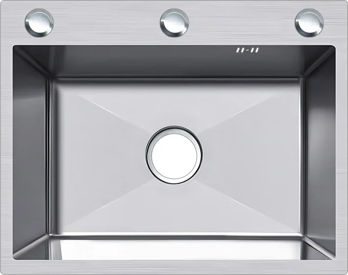 Bacha de cocina simple de acero inoxidable 60 × 50