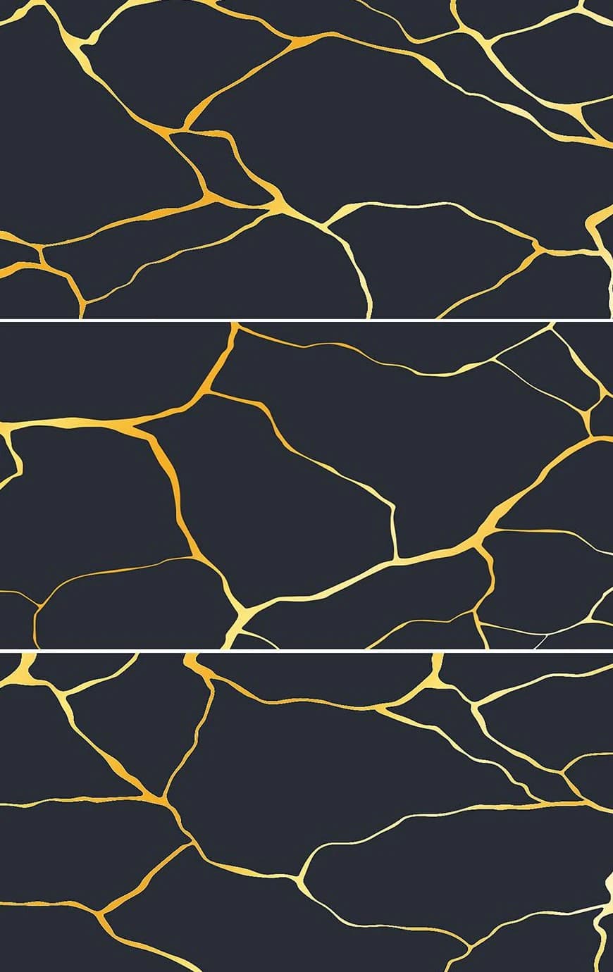 Revestimiento símil mármol negro con vetas doradas 02