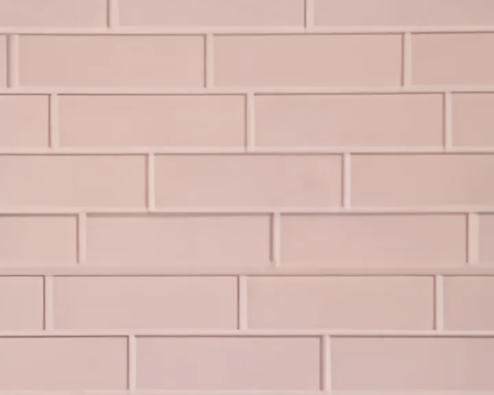 Panel metálico tallado ladrillo estándar rosa 38,3 × 400