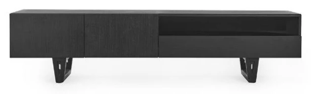 Rack de TV bajo con patas en V
