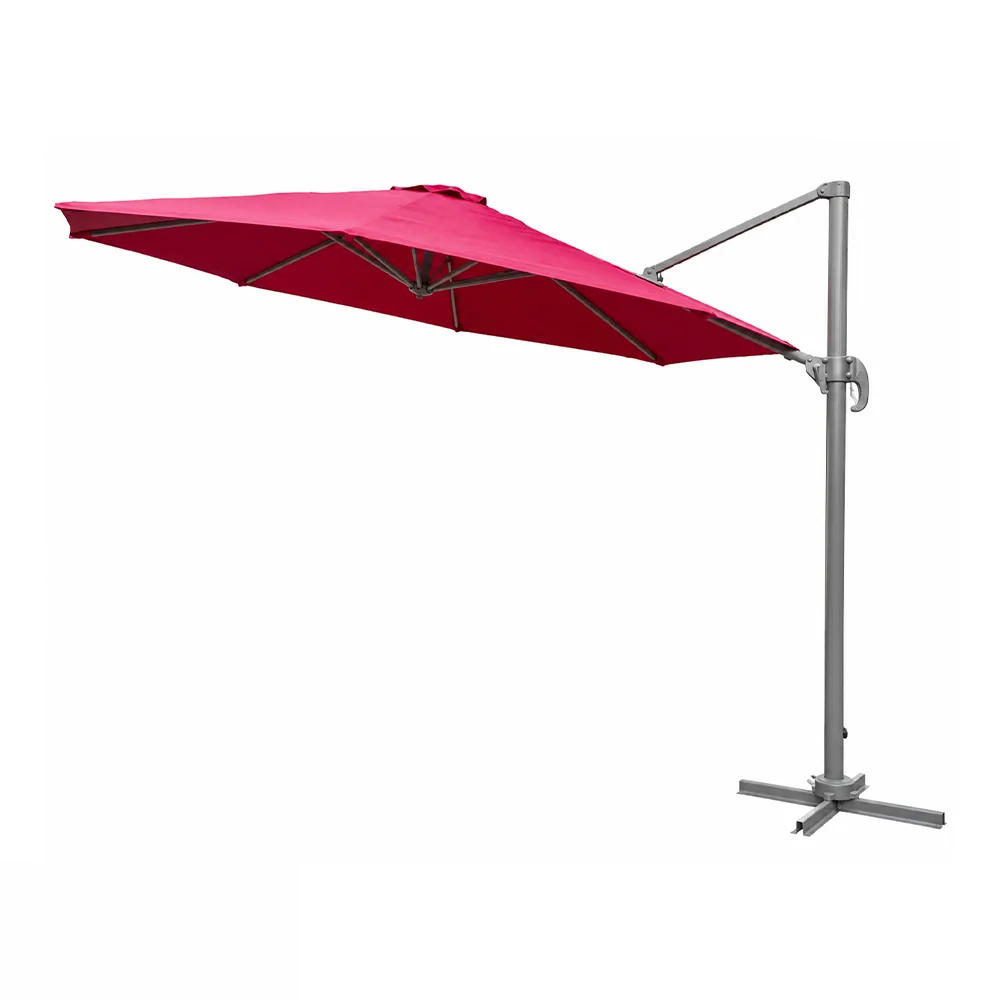 Sombrilla de brazo lateral compacta 3 m
