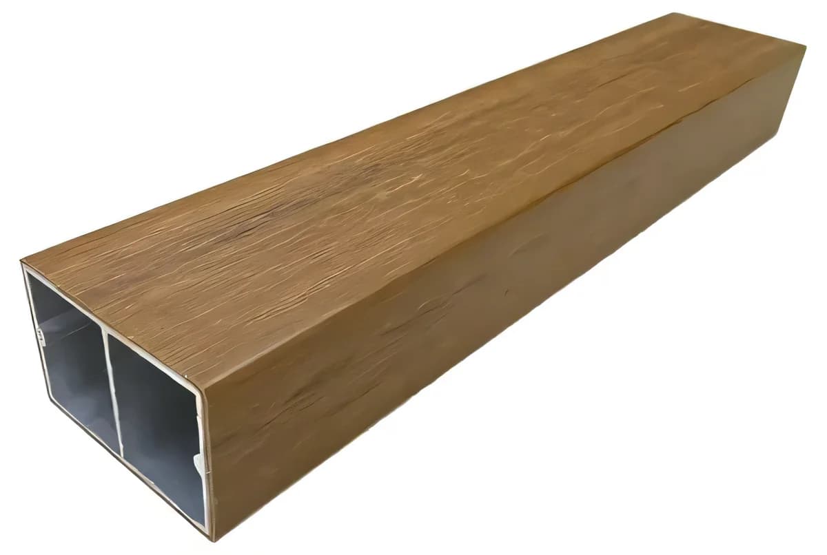 Tubo hueco coextruido con alma de aluminio 58,6 × 38,6