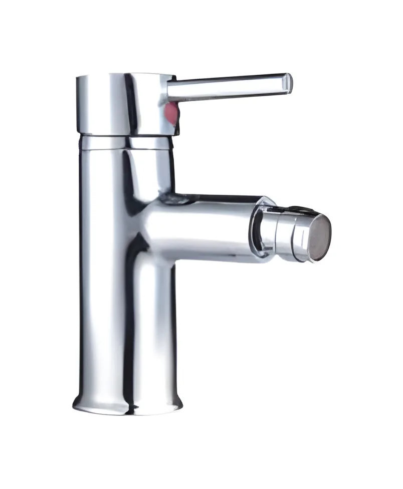 Monocomando de bidet · línea cuerpo cilíndrico con palanca