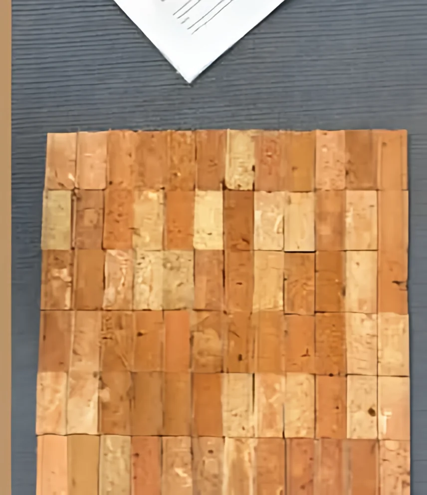 Ladrillo rojo de terracota perfil U de cuatro canales cóncavo 50 × 50