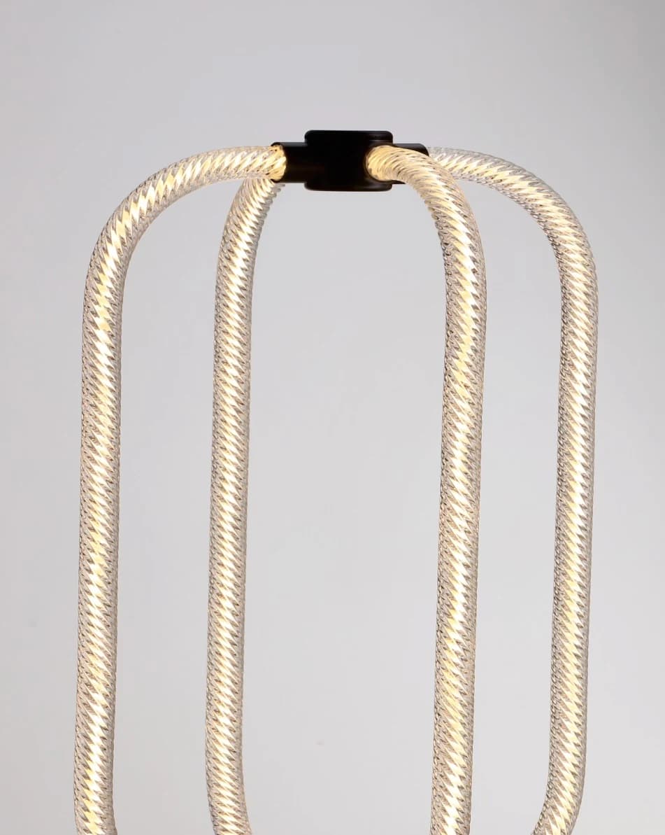 Lámpara de mesa de tubo de luz en lazo Ø 32 cm