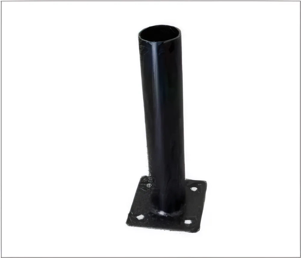 Base con placa para poste de biombo