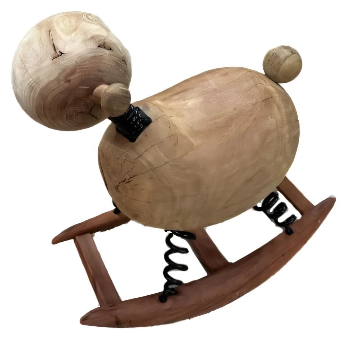 Silla Pavana · Mecedor infantil símil madera en forma de animal