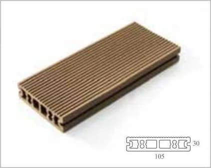 Deck hueco marrón 105 × 30