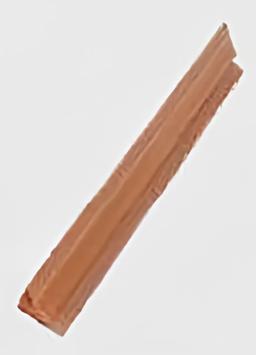 Perfil ángulo para panel de PVC símil madera anaranjada 1