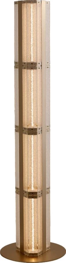 Lámpara de pie de columnas de vidrio Ø 36 / 42 cm