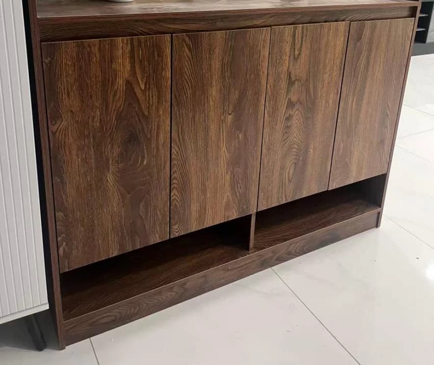 Zapatero símil madera, 120 × 33 × 96 cm