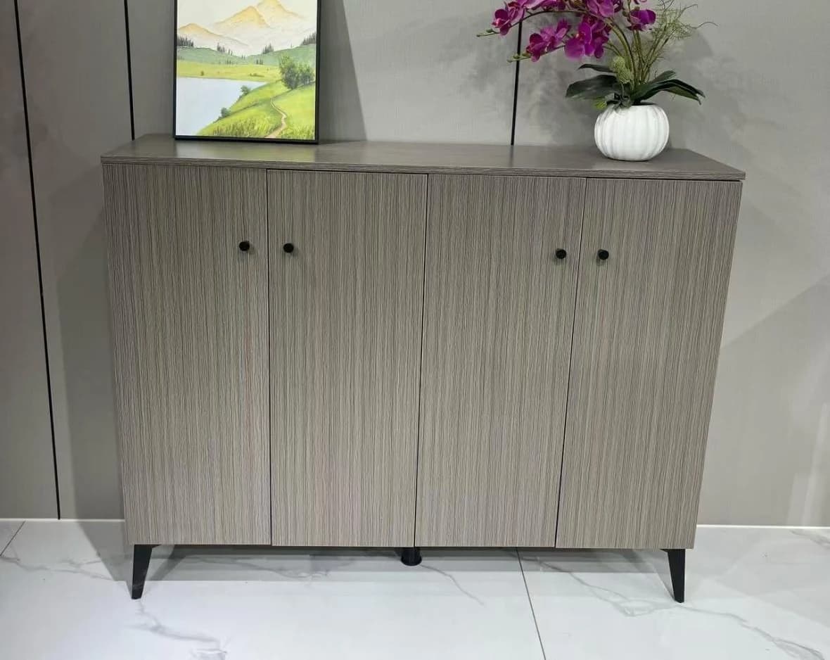 Zapatero gris, 120 × 32 × 96 cm