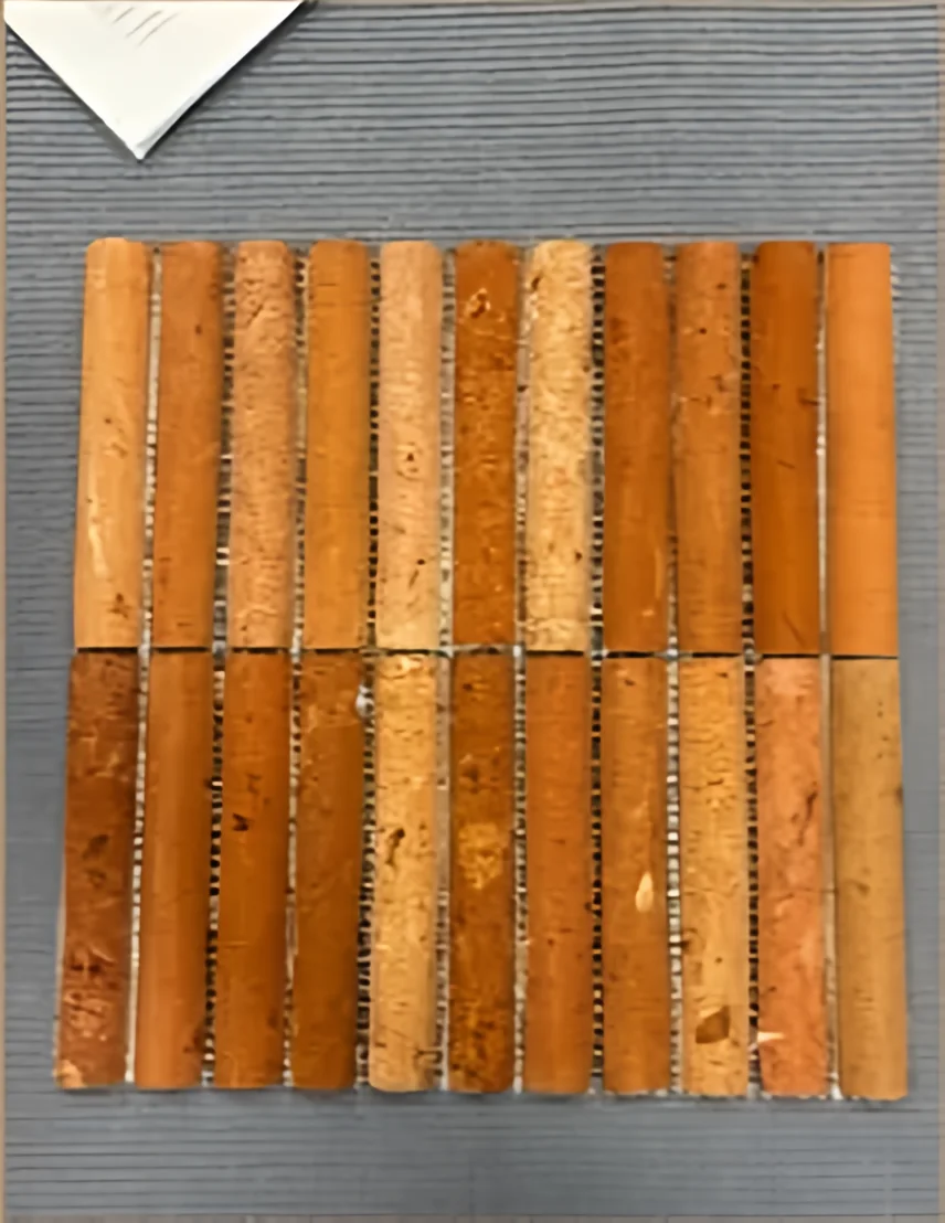 Ladrillo rojo de terracota perfil U convexo 25 × 150