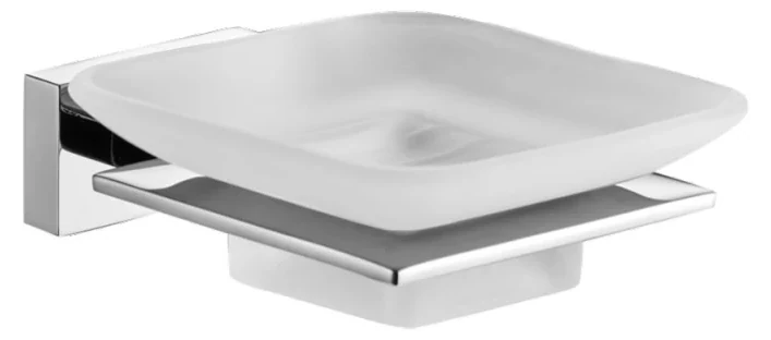 Jabonera cubo cromo