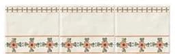 Listelo de cruces rojas y verdes 40 × 13
