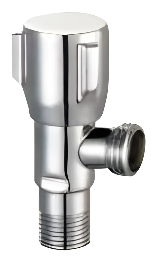 Llave de paso de escuadra con maneta de dos aletas