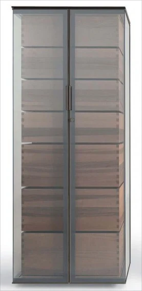 Vitrina alta de puertas transparentes