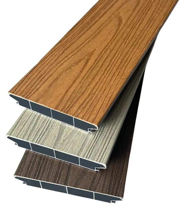 Deck coextruido con alma de aluminio 150×23