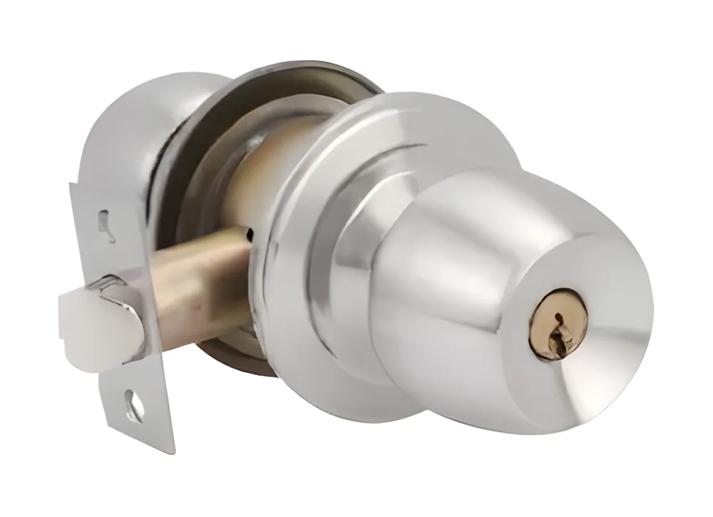 Pomo plateado con llave