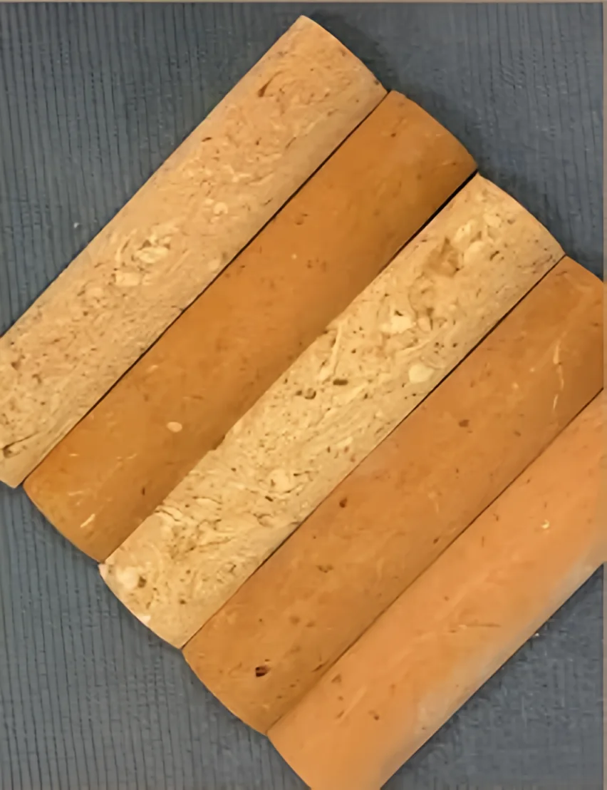 Ladrillo rojo de terracota rectangular convexo 50 × 230