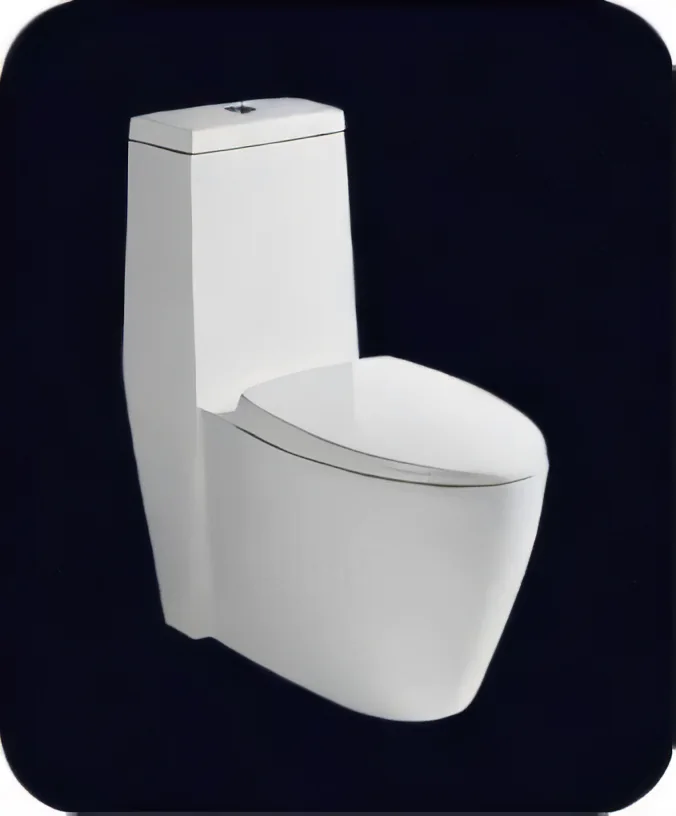 Inodoro de piso una pieza, línea recta 71 × 39 × 83