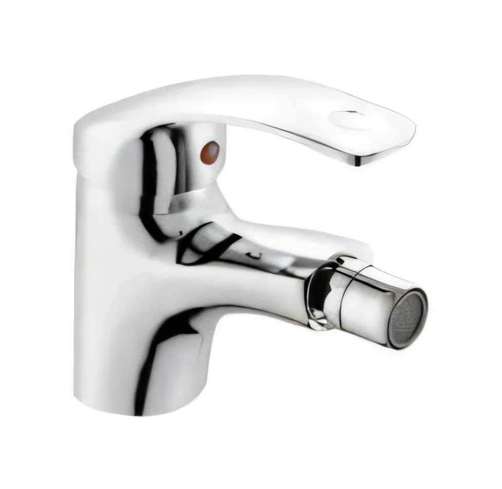 Monocomando de bidet · línea maneta ovalada calada
