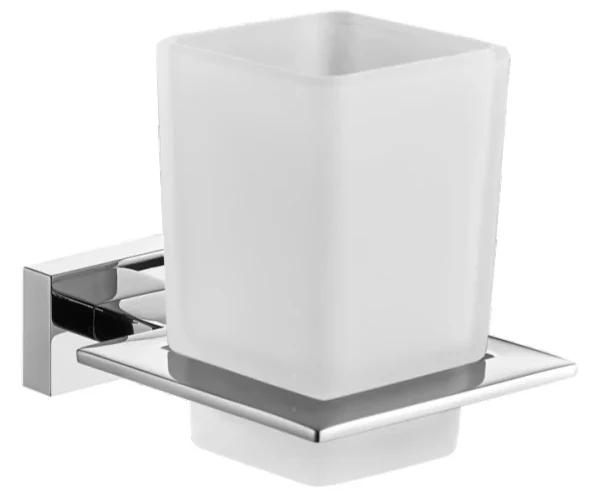 Portavaso cubo cromo