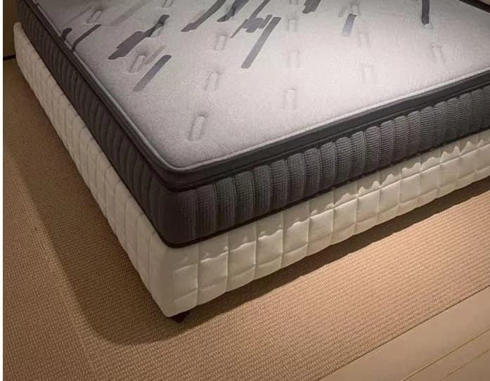 Colchón de resortes ensacados con viscoelástica, tela antiácaros 26 cm