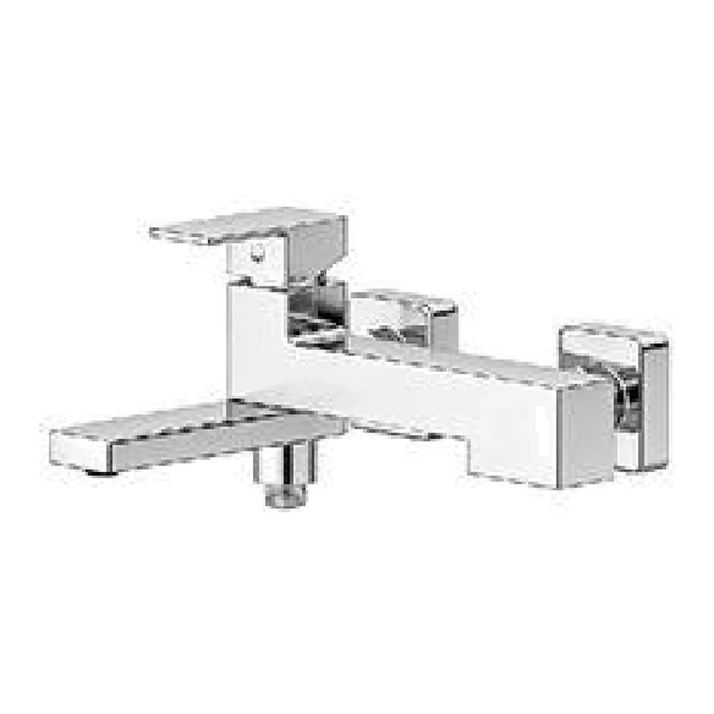 Grifería de bañera de pared · cuerpo cuadrado y caño plano