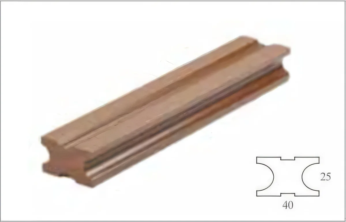 Rastrel de deck ranurado 40 × 25