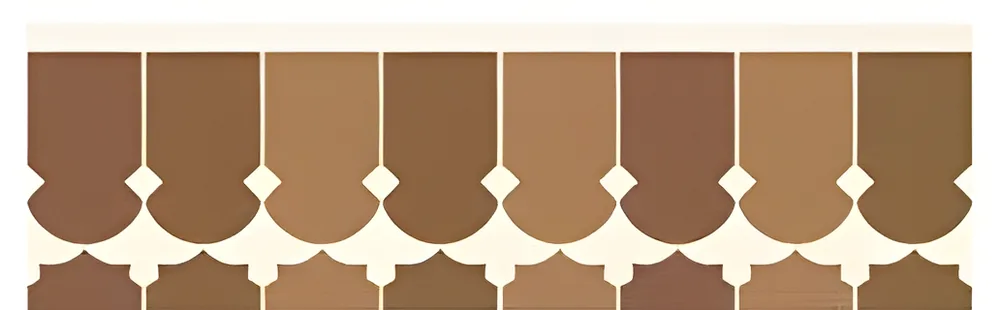 Listelo de arcos marrones 40 × 13